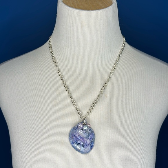 JRSDesignsltd Jewelry - Dyed Oyster shell necklace    #2